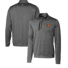 MLB Baltimore Orioles Cutter & Buck Stealth Heathered Quarter-Zip Pullover Top