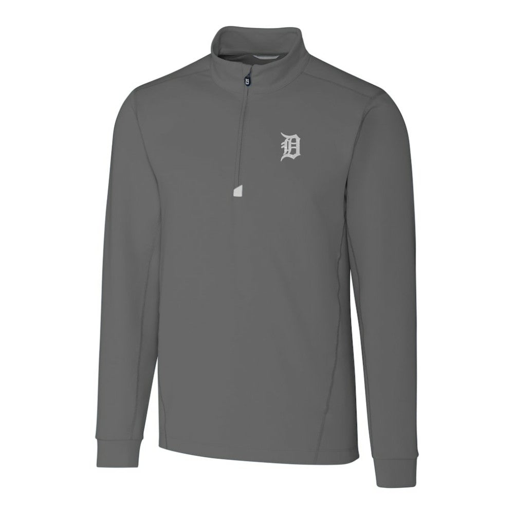 MLB Detroit Tigers Cutter & Buck Big & Tall Traverse Stretch Quarter-Zip Pullover Top