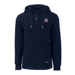 MLB New York Yankees Cutter & Buck Stars & Stripes Roam Eco Half-Zip Recycled Pullover Hoodie