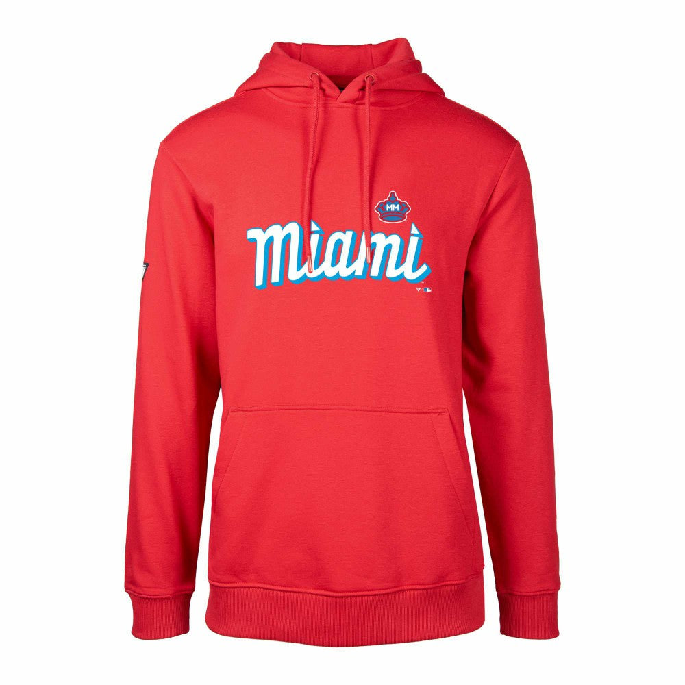 MLB Miami Marlins Levelwear City Connect Podium Core Logo Pullover Hoodie