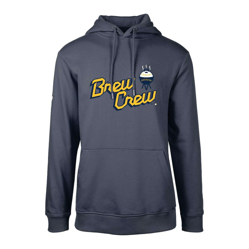 MLB Milwaukee Brewers Levelwear City Connect Podium Core Logo Pullover Hoodie