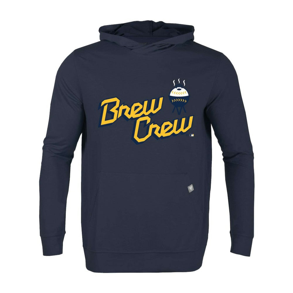 MLB Milwaukee Brewers Levelwear City Connect Relay Core Logo Pullover Hoodie
