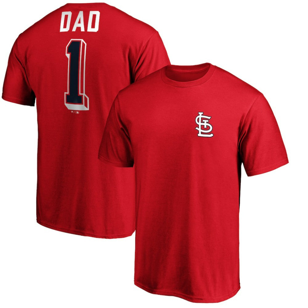 MLB St. Louis Cardinals Number One Dad T-Shirt