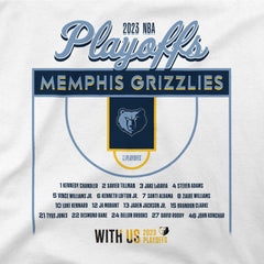 NBA Memphis Grizzlies Stadium Essentials Unisex 2023 NBA Playoffs Roster T-Shirt
