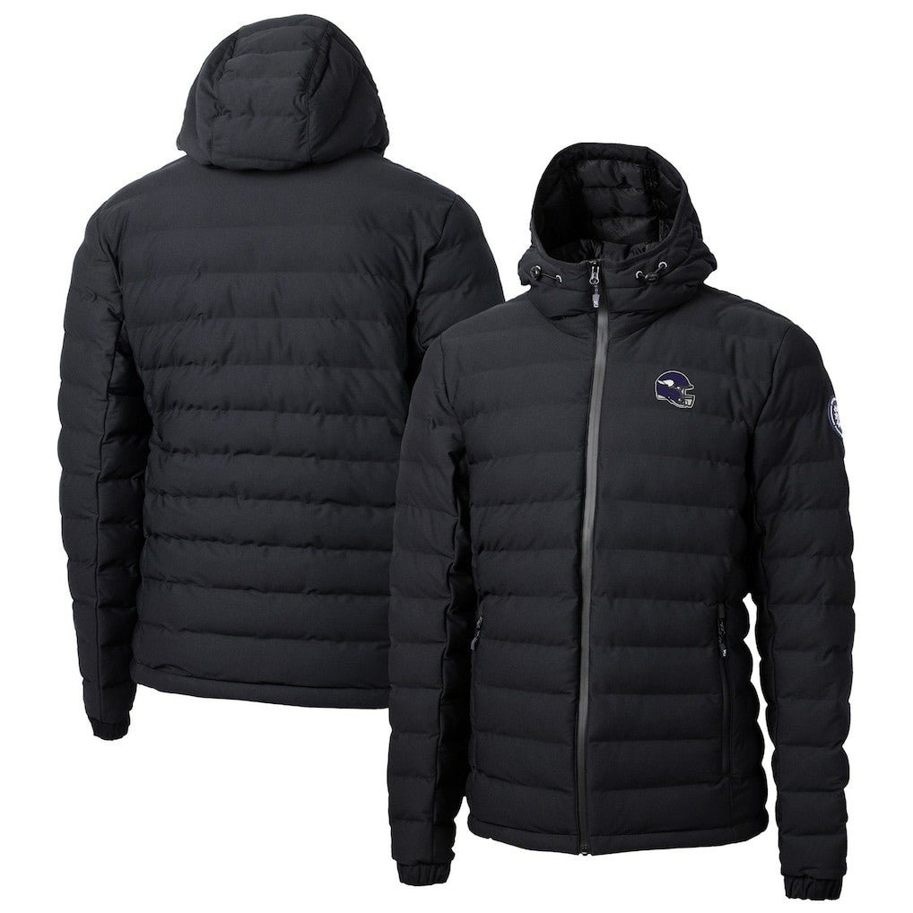 Cutter & Buck Helmet Mission Ridge Repreve Eco Insulated Puffer Full-Zip Jacket - Minnesota Vikings