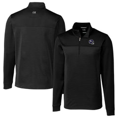 Cutter & Buck Traverse Stripe Stretch Quarter-Zip Pullover Top - Minnesota Vikings