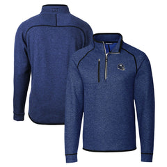 Cutter & Buck Helmet Mainsail Sweater-Knit Half-Zip Pullover Jacket - New York Giants