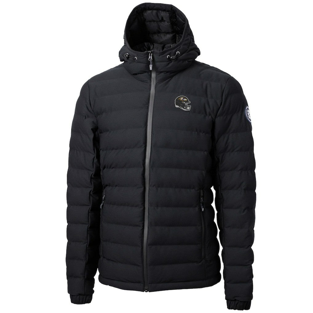 Cutter & Buck Helmet Mission Ridge Repreve Eco Insulated Puffer Full-Zip Jacket - Baltimore Ravens