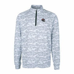 Cutter & Buck Helmet Traverse Camo Print Stretch Quarter-Zip Pullover Top - Tampa Bay Buccaneers