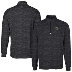 Cutter & Buck Helmet Traverse Camo Print Stretch Quarter-Zip Pullover Top - Baltimore Ravens
