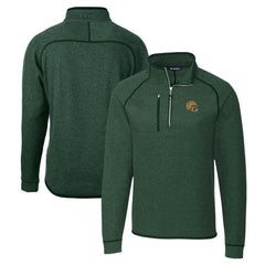 Cutter & Buck Helmet Mainsail Sweater-Knit Half-Zip Pullover Jacket - Green Bay Packers