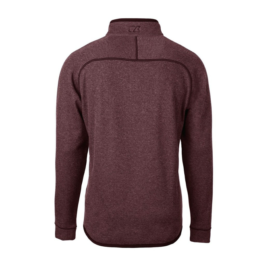 Cutter & Buck Helmet Mainsail Sweater-Knit Half-Zip Pullover Jacket - Washington Commanders