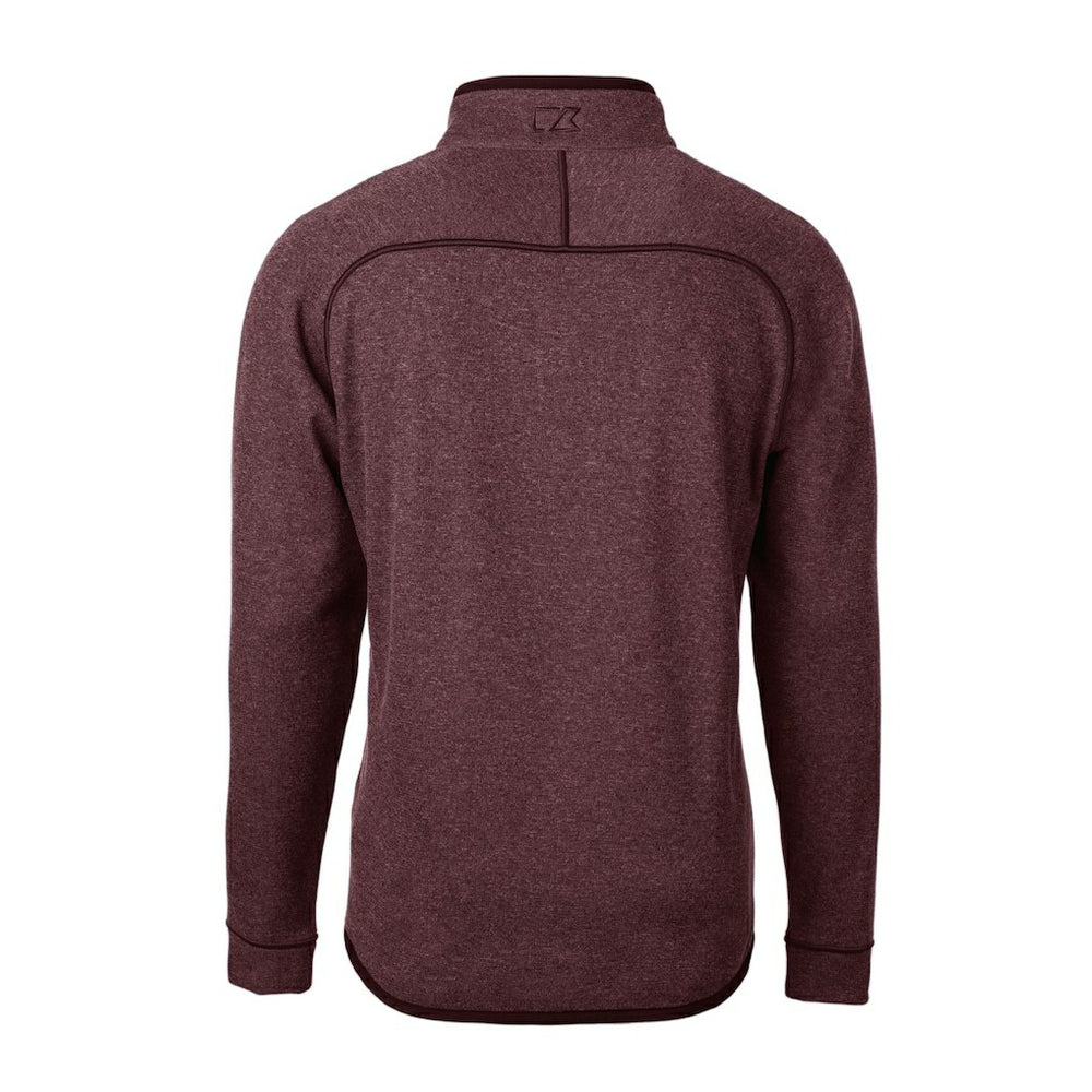 Cutter & Buck Helmet Mainsail Sweater-Knit Half-Zip Pullover Jacket - Washington Commanders