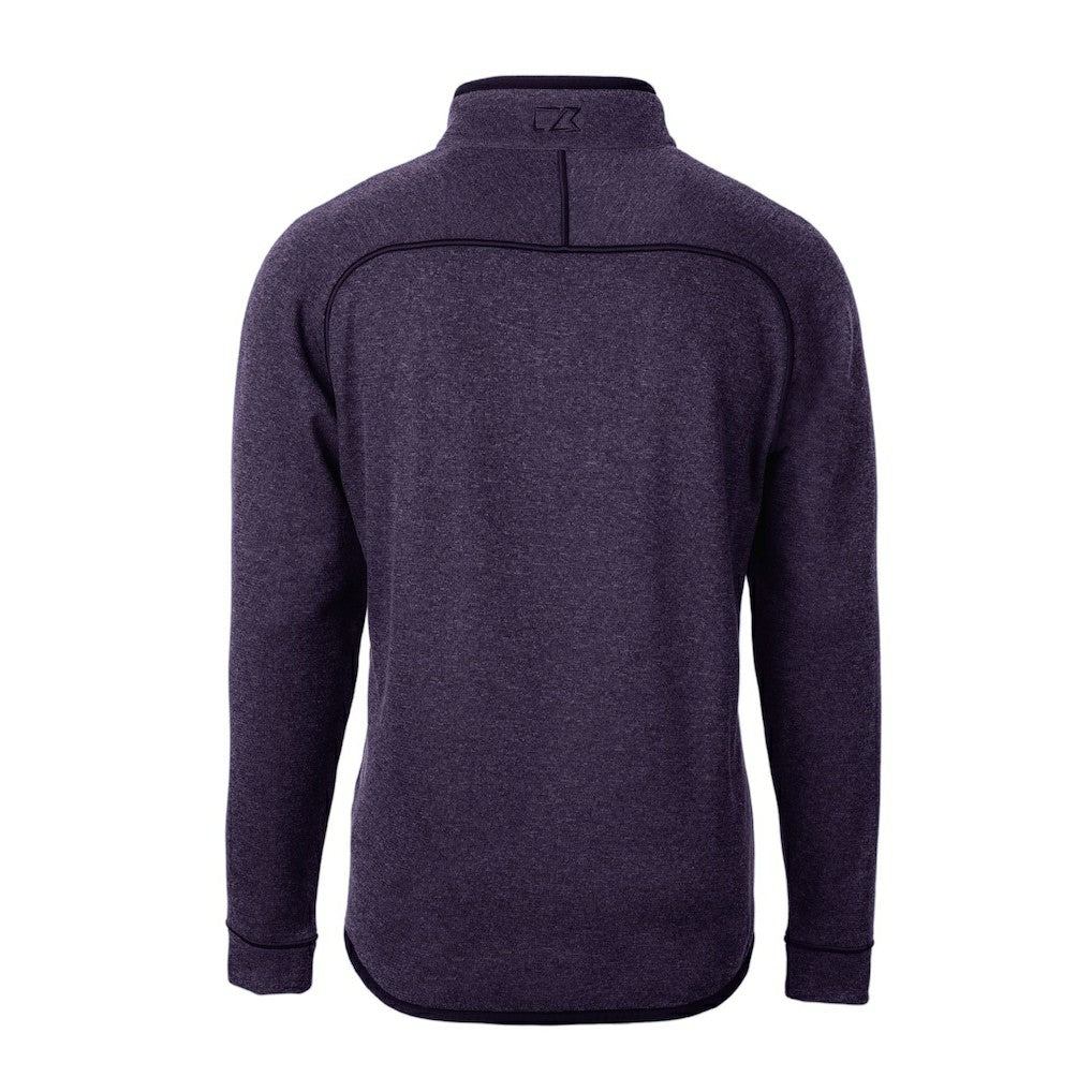 Cutter & Buck Helmet Mainsail Sweater-Knit Half-Zip Pullover Jacket - Baltimore Ravens