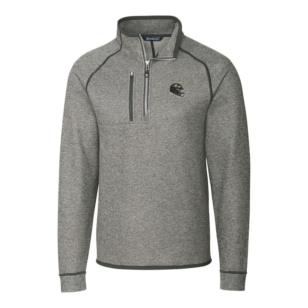 Cutter & Buck Helmet Mainsail Sweater-Knit Half-Zip Pullover Jacket - Baltimore Ravens