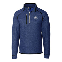 Cutter & Buck Helmet Mainsail Sweater-Knit Half-Zip Pullover Jacket - Buffalo Bills