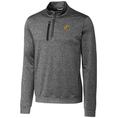 Cutter & Buck Helmet Stealth Heathered Quarter-Zip Pullover Top - Green Bay Packers