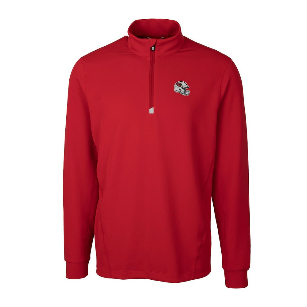 Cutter & Buck Helmet Traverse Stretch Quarter-Zip Pullover Top - Arizona Cardinals
