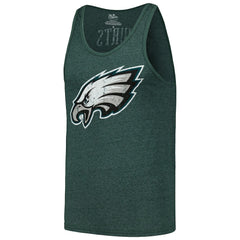 Jalen Hurts  Majestic Threads Name & Number Tri-Blend Tank Top - Philadelphia Eagles