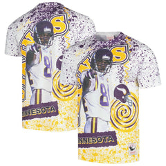 Randy Moss  Retired Player Name & Number Burst T-Shirt - Minnesota Vikings