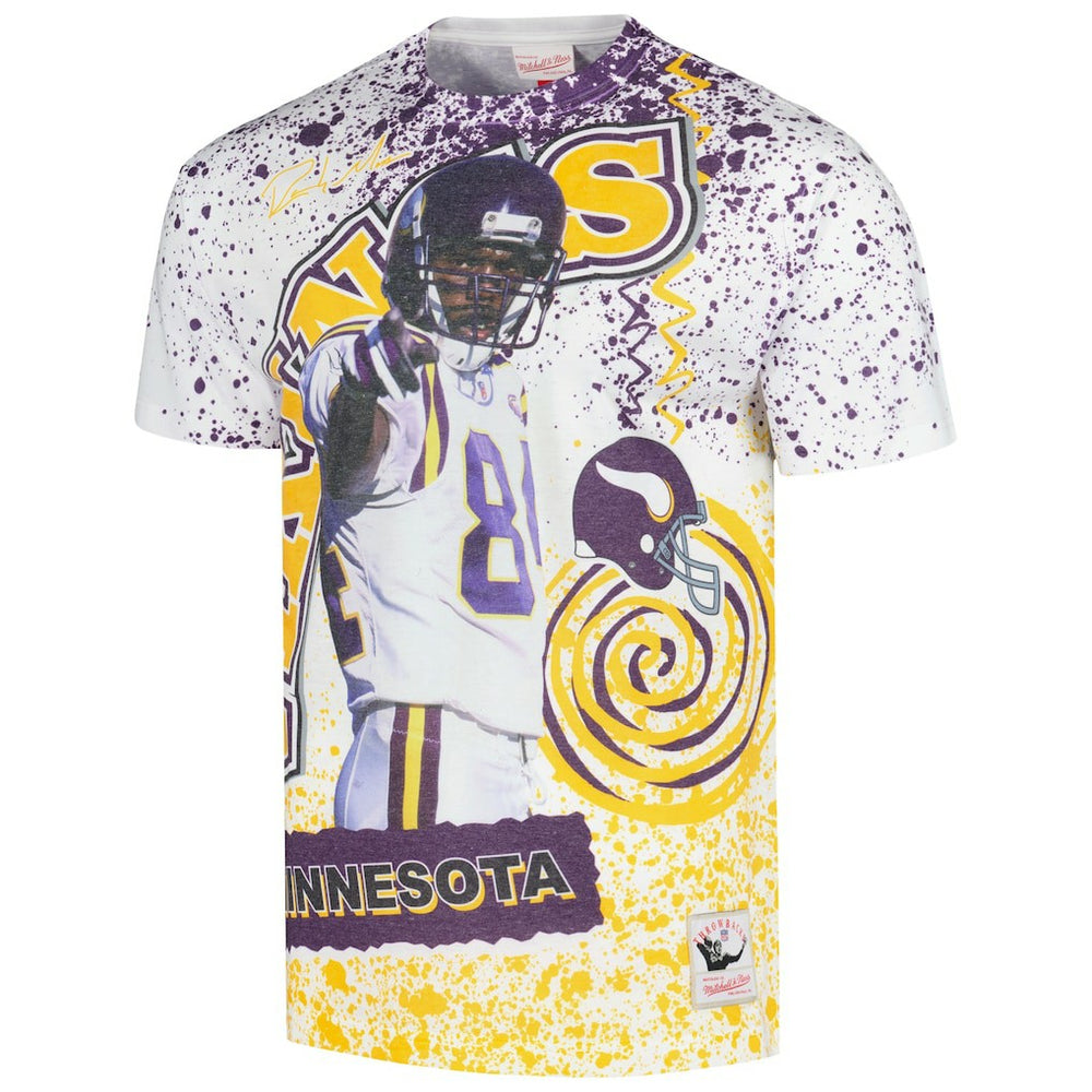 Randy Moss  Retired Player Name & Number Burst T-Shirt - Minnesota Vikings