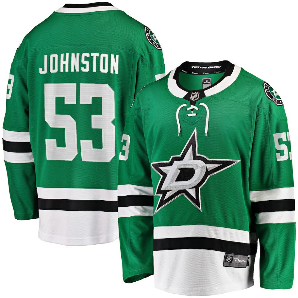 NHL Kelly Green Wyatt Johnston Dallas Stars Fanatics Home Breakaway Player Jersey