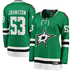 NHL Kelly Green Wyatt Johnston Dallas Stars Fanatics Women's Home Breakaway Player Jersey