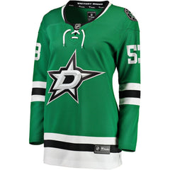 NHL Kelly Green Wyatt Johnston Dallas Stars Fanatics Women's Home Breakaway Player Jersey