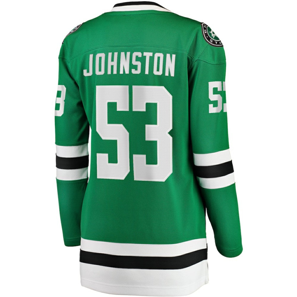 NHL Kelly Green Wyatt Johnston Dallas Stars Fanatics Women's Home Breakaway Player Jersey