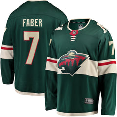 NHL Green Brock Faber Minnesota Wild Fanatics Home Breakaway Player Jersey