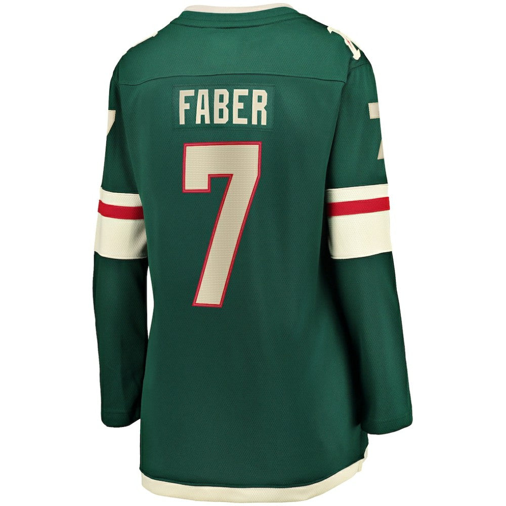 NHL Green Brock Faber Minnesota Wild Fanatics Women's Home Breakaway Player Jersey