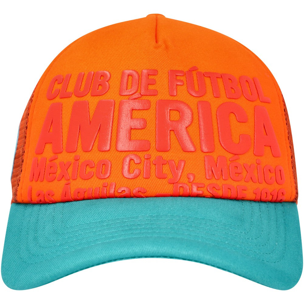 Club America Club Gold Adjustable Hat -  Orange