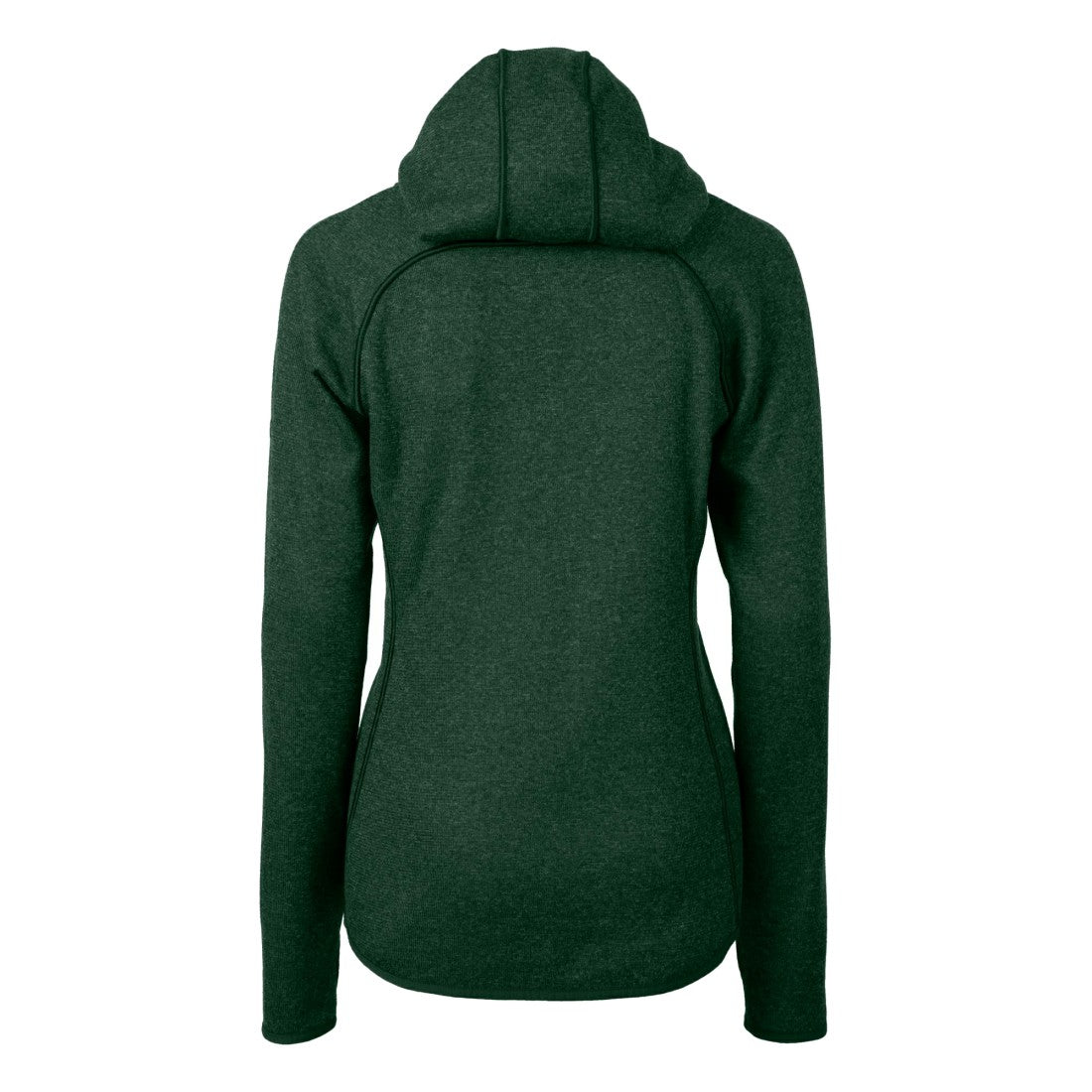 Cutter & Buck Women's Helmet Logo Mainsail Sweater-Knit Full-Zip Hoodie - Green Bay Packers
