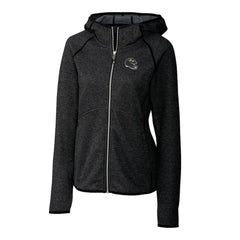 Cutter & Buck Women's Helmet Logo Mainsail Sweater-Knit Full-Zip Hoodie - Baltimore Ravens