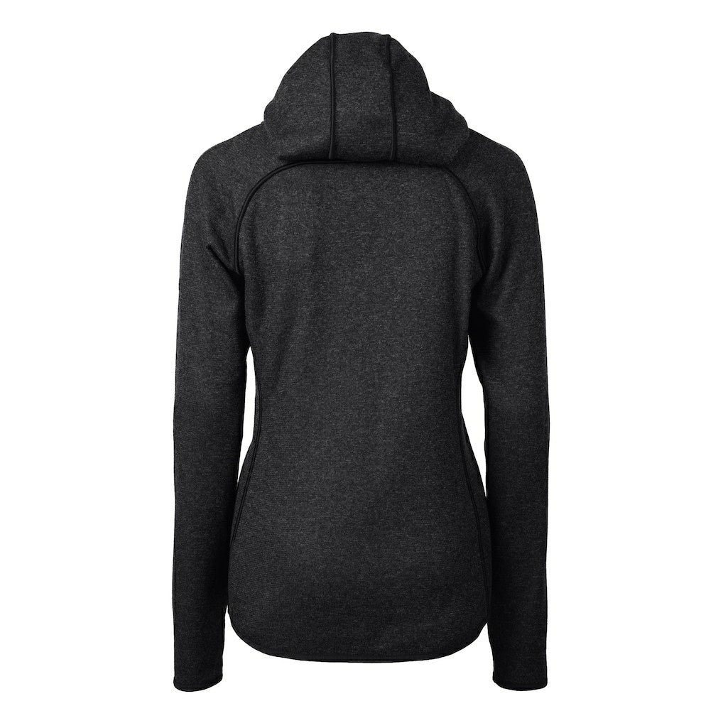 Cutter & Buck Women's Helmet Logo Mainsail Sweater-Knit Full-Zip Hoodie - Baltimore Ravens
