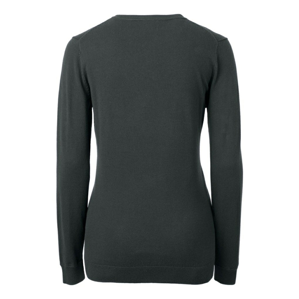 Cutter & Buck Women's Helmet Logo Lakemont Tri-Blend V-Neck Pullover Sweater - New Orleans Saints