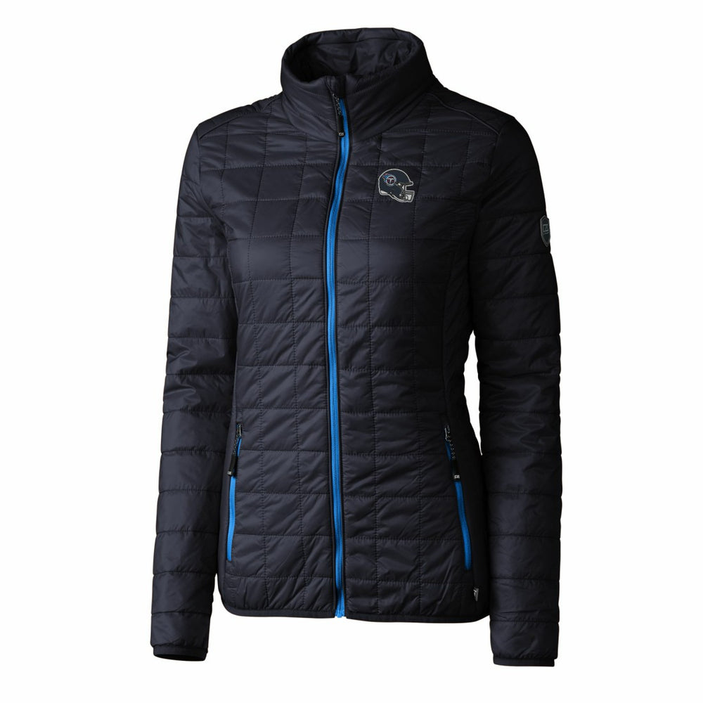 Cutter & Buck Women's Helmet Logo Rainier PrimaLoft Eco Insulated Full-Zip Puffer Jacket - Tennessee Titans