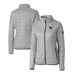 Cutter & Buck Women's Helmet Logo Rainier PrimaLoft Eco Insulated Full-Zip Puffer Jacket - Baltimore Ravens