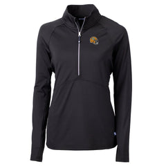 Cutter & Buck Women's Helmet Logo Adapt Eco Knit Stretch Recycled Half-Zip Pullover Top - Green Bay Packers