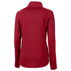 Cutter & Buck Women's Helmet Logo Adapt Eco Knit Stretch Recycled Half-Zip Pullover Top - Houston Texans