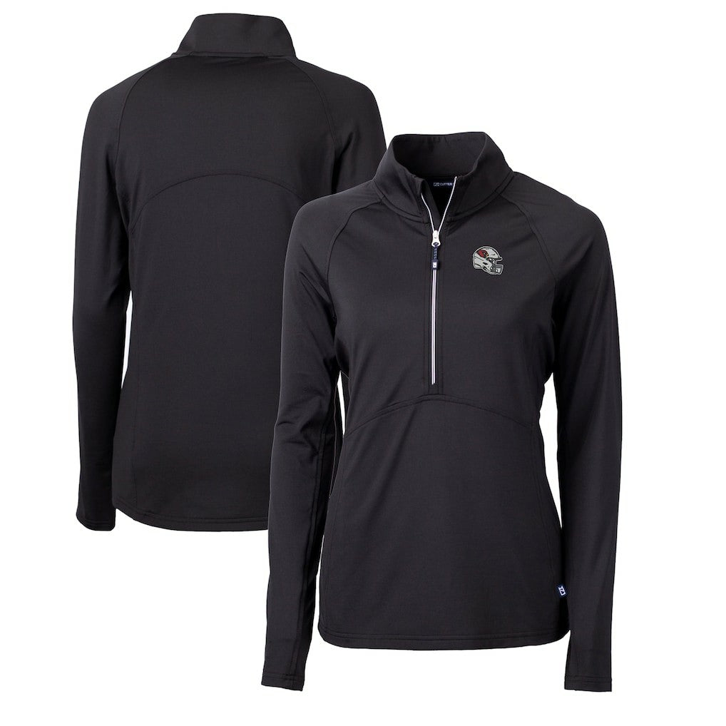 Cutter & Buck Women's Helmet Logo Adapt Eco Knit Stretch Recycled Half-Zip Pullover Top - Arizona Cardinals