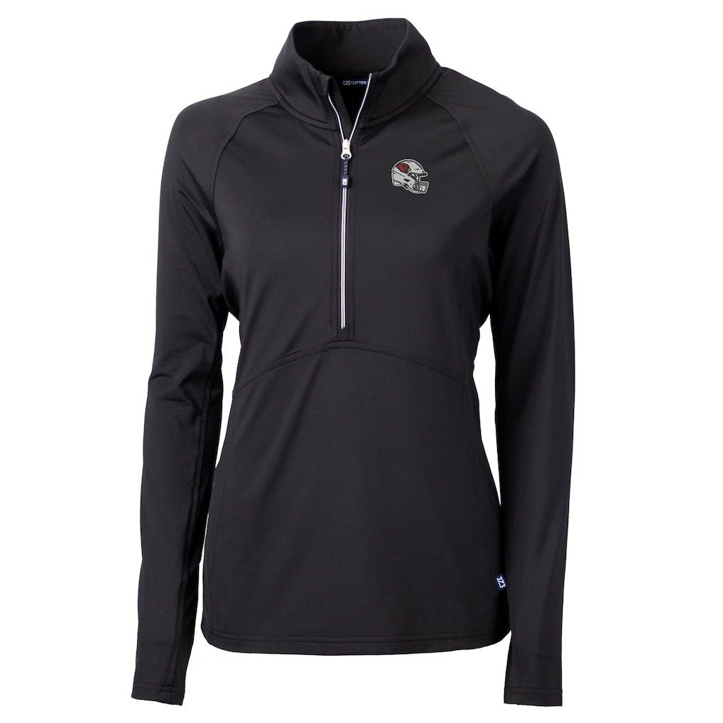 Cutter & Buck Women's Helmet Logo Adapt Eco Knit Stretch Recycled Half-Zip Pullover Top - Arizona Cardinals