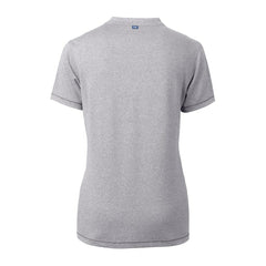 Cutter & Buck Women's Helmet Logo DryTec Forge Stretch V-Neck Blade Top - Pittsburgh Steelers