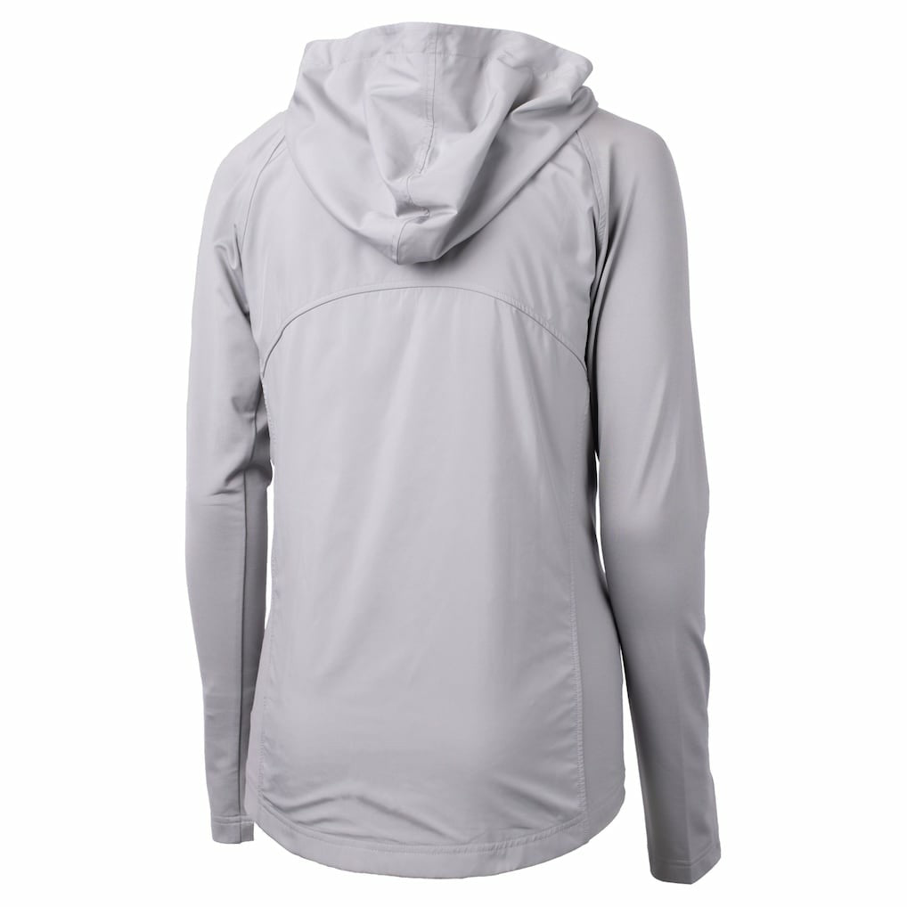 Cutter & Buck Women's Helmet Logo Adapt Eco Knit Hybrid Recycled Full-Zip Hoodie - Minnesota Vikings
