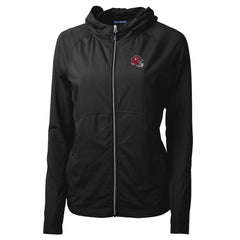 Cutter & Buck Women's Helmet Logo Adapt Eco Knit Hybrid Recycled Full-Zip Hoodie - Kansas City Chiefs