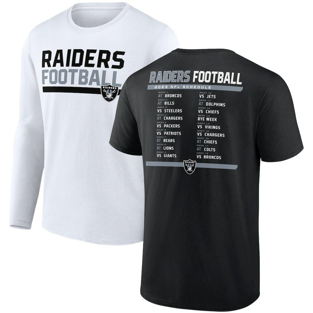 Two-Pack 2023 Schedule T-Shirt Combo Set - Las Vegas Raiders
