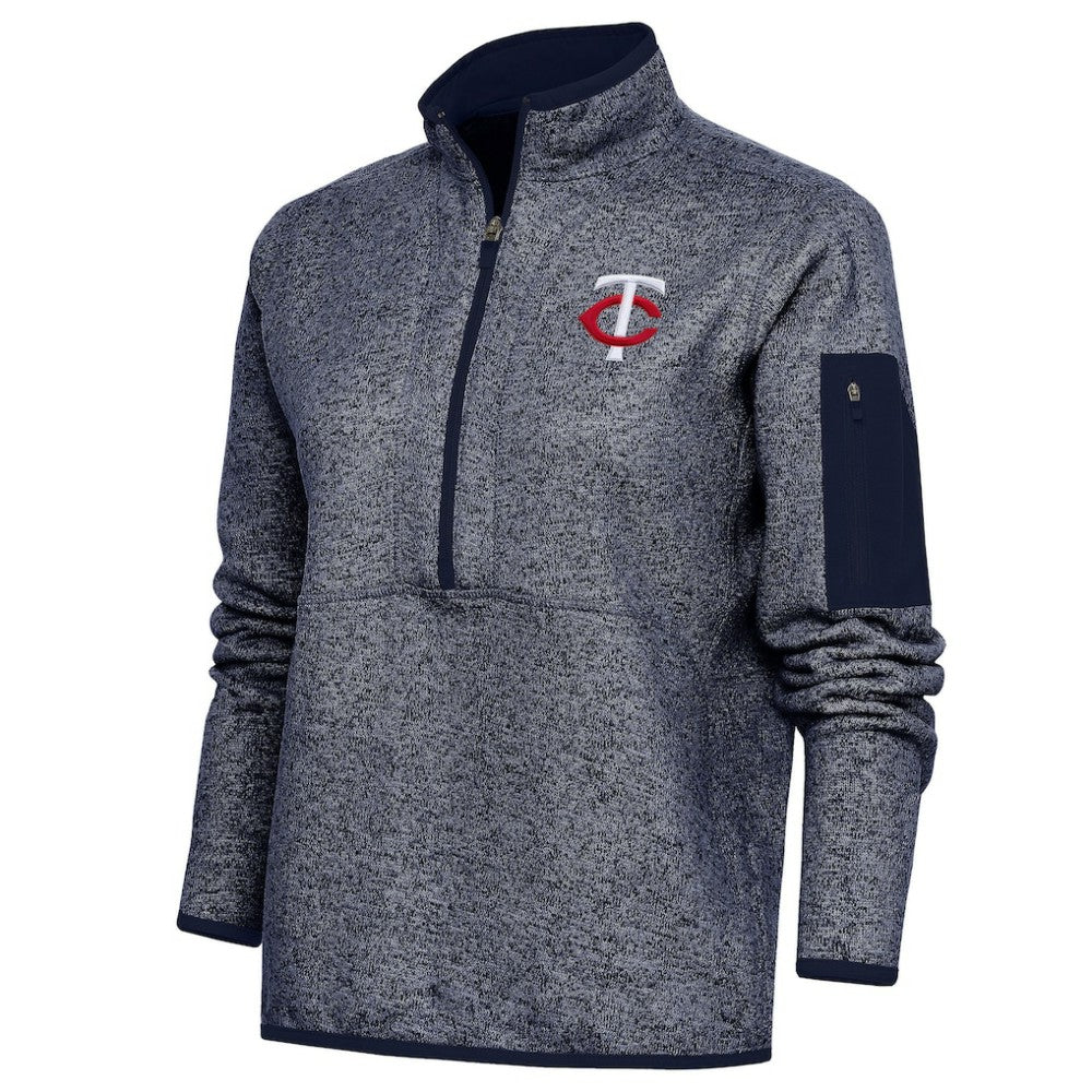 MLB Minnesota Twins Antigua Women's Fortune Quarter-Zip Pullover Jacket