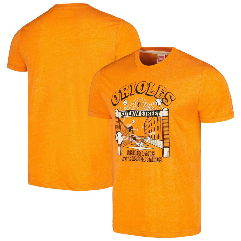 MLB Baltimore Orioles Homage Eutaw Street Hyper Local Tri-Blend T-Shirt