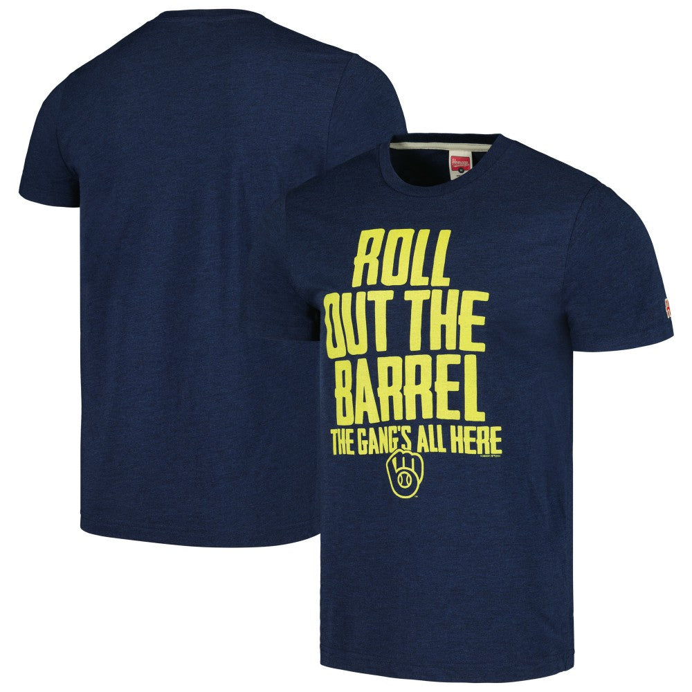MLB Milwaukee Brewers Homage Gangs All Here Hyper Local Tri-Blend T-Shirt