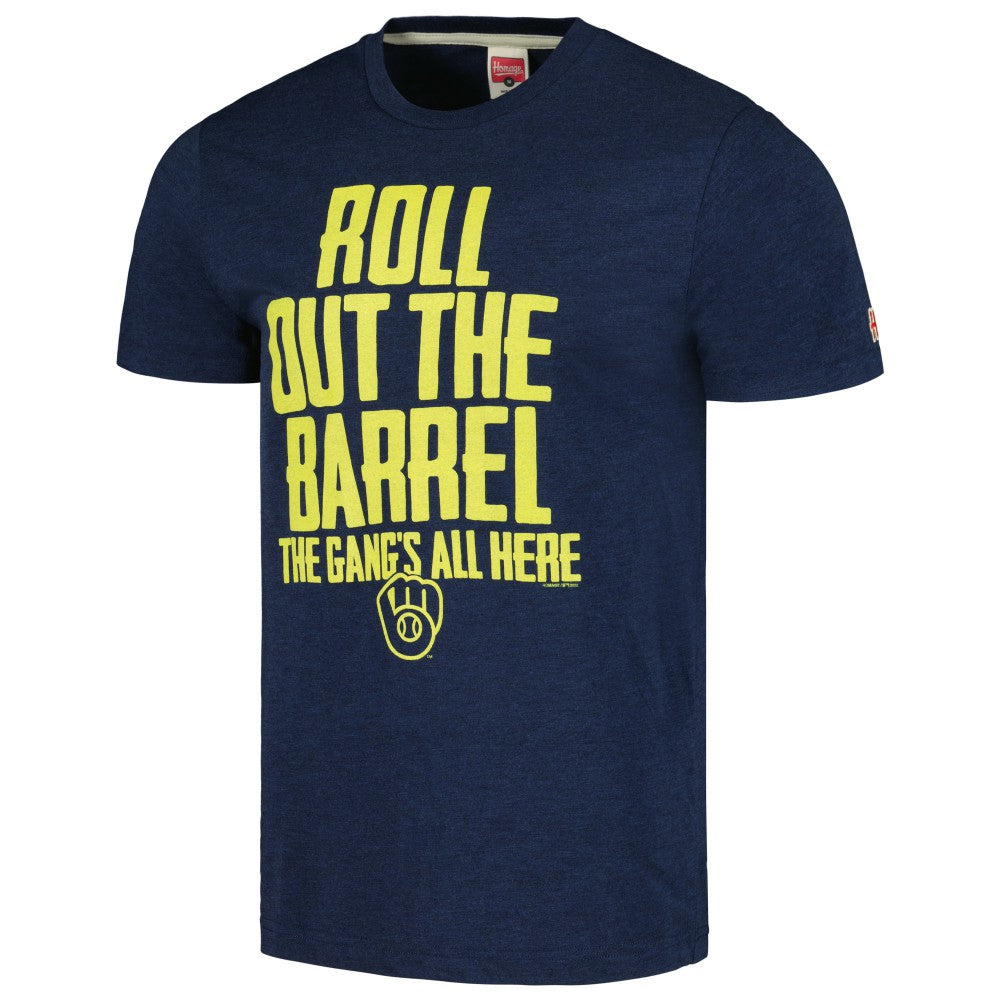MLB Milwaukee Brewers Homage Gangs All Here Hyper Local Tri-Blend T-Shirt